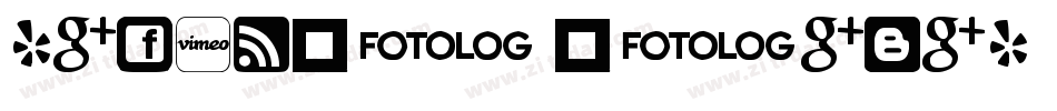 Social Logos字体转换